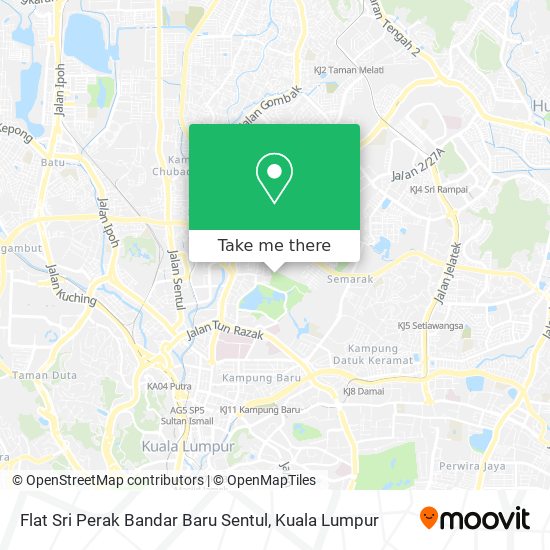 Flat Sri Perak Bandar Baru Sentul map