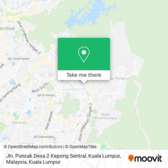 Peta Jln. Puncak Desa 2 Kepong Sentral, Kuala Lumpur, Malaysia
