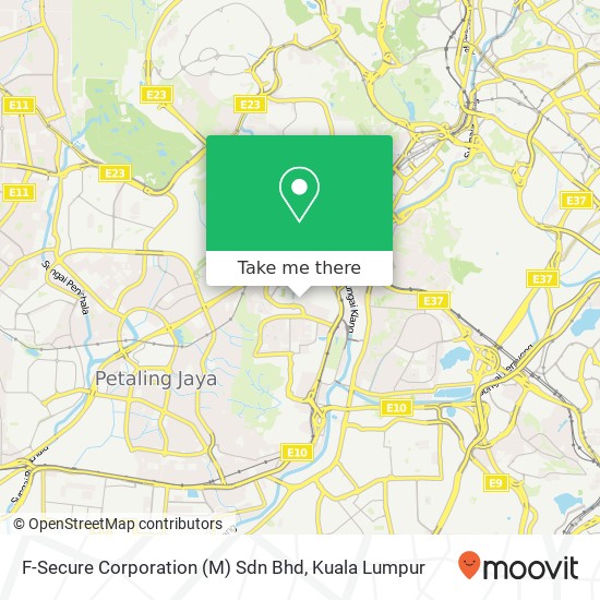 F-Secure Corporation (M) Sdn Bhd map