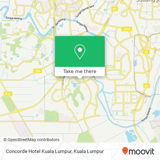 Peta Concorde Hotel Kuala Lumpur