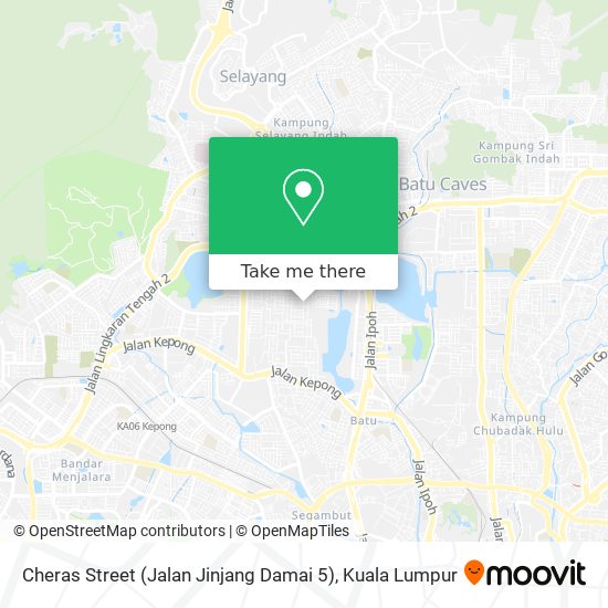 Peta Cheras Street (Jalan Jinjang Damai 5)