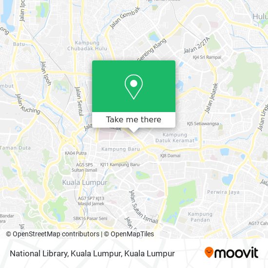 National Library, Kuala Lumpur map