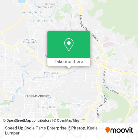 Speed Up Cycle Parts Enterprise @Pitstop map