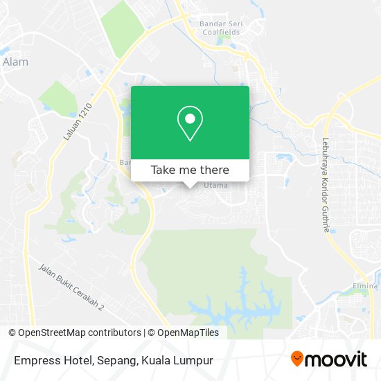 Empress Hotel, Sepang map