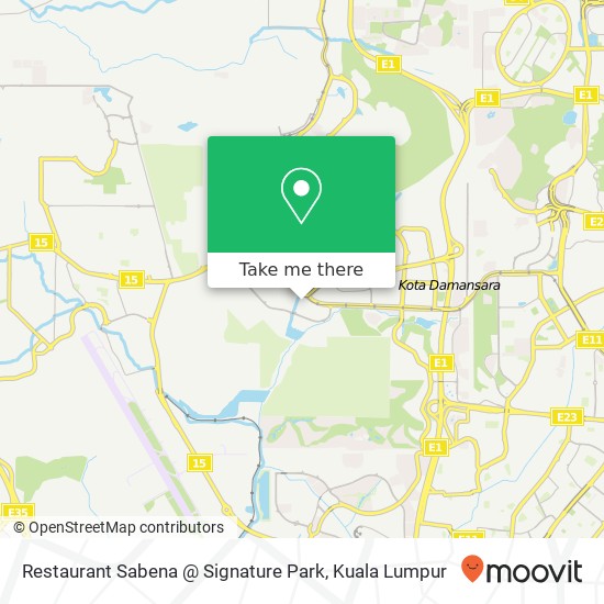 Restaurant Sabena @ Signature Park map