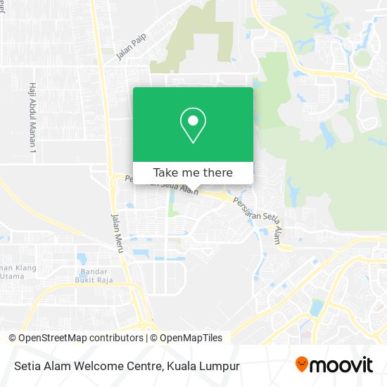 Setia Alam Welcome Centre map