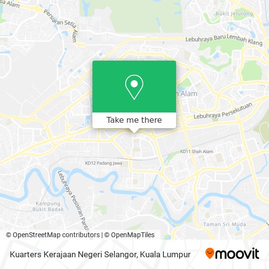Peta Kuarters Kerajaan Negeri Selangor