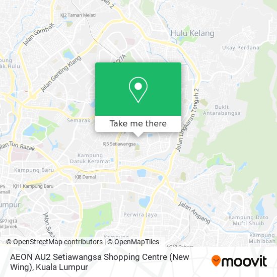 AEON AU2 Setiawangsa Shopping Centre (New Wing) map