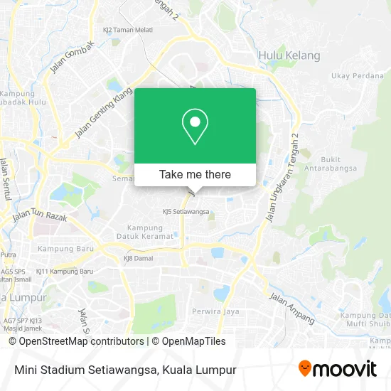 Mini Stadium Setiawangsa map