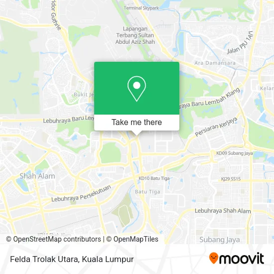 Felda Trolak Utara map