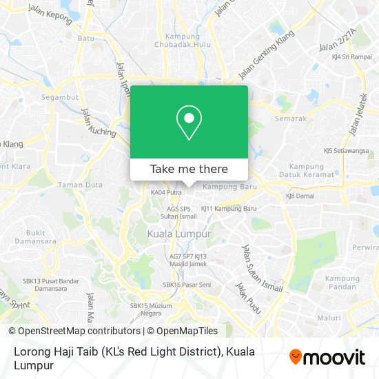 Peta Lorong Haji Taib (KL's Red Light District)