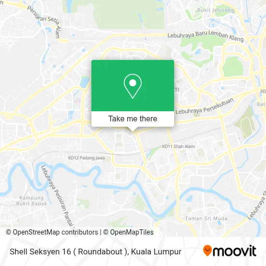 Shell Seksyen 16 ( Roundabout ) map
