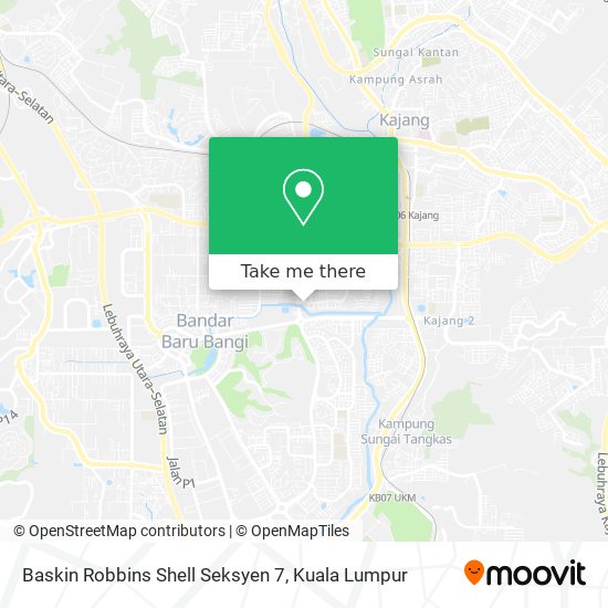 Peta Baskin Robbins Shell Seksyen 7