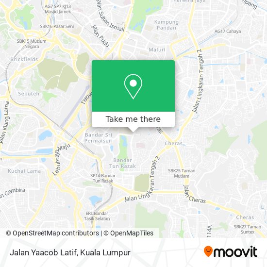 Jalan Yaacob Latif map