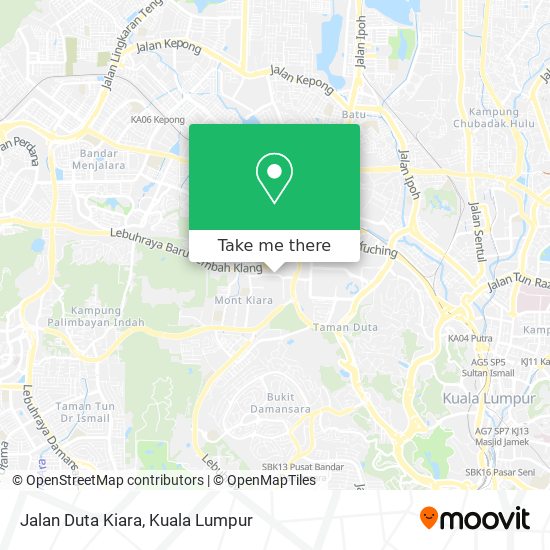 Peta Jalan Duta Kiara