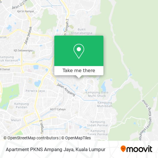 Apartment PKNS Ampang Jaya map