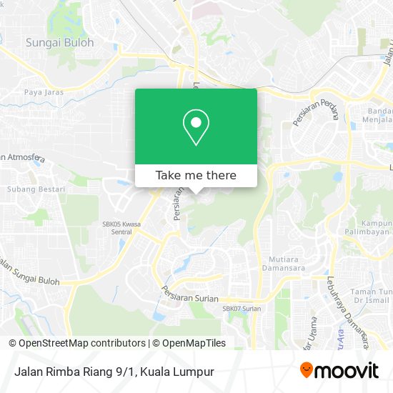 Jalan Rimba Riang 9/1 map
