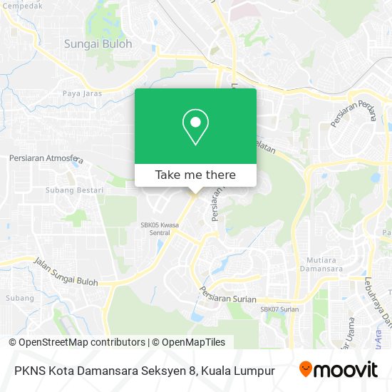 PKNS Kota Damansara Seksyen 8 map