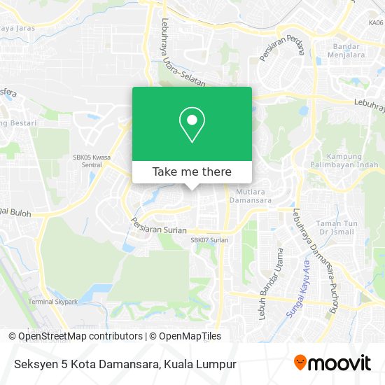 Seksyen 5 Kota Damansara map