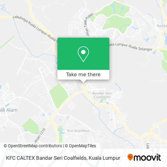 KFC CALTEX Bandar Seri Coalfields map