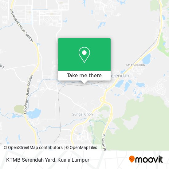 KTMB Serendah Yard map