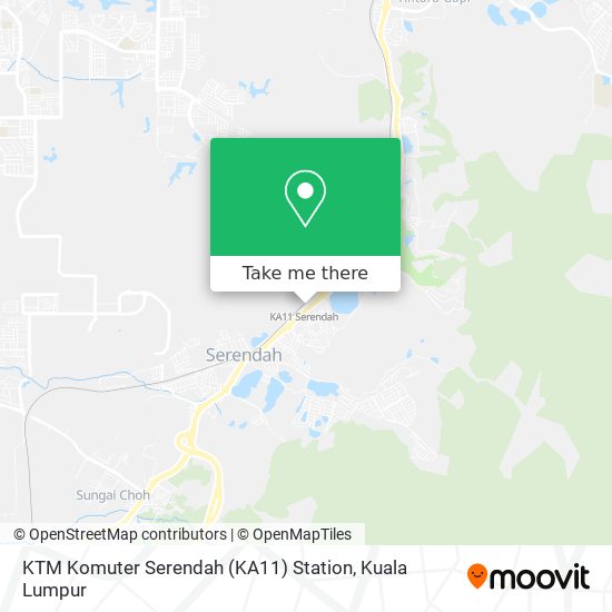 Peta KTM Komuter Serendah (KA11) Station