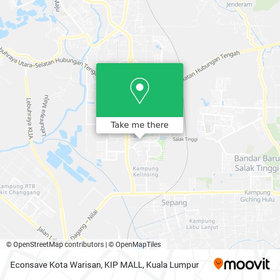 Econsave Kota Warisan, KIP MALL map