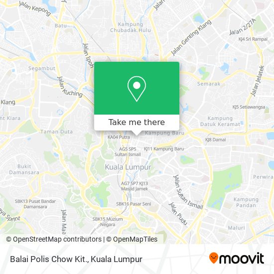 Balai Polis Chow Kit. map