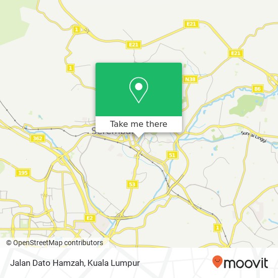 Jalan Dato Hamzah map