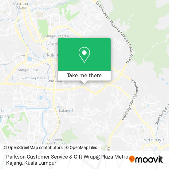 Parkson Customer Service & Gift Wrap@Plaza Metro Kajang map