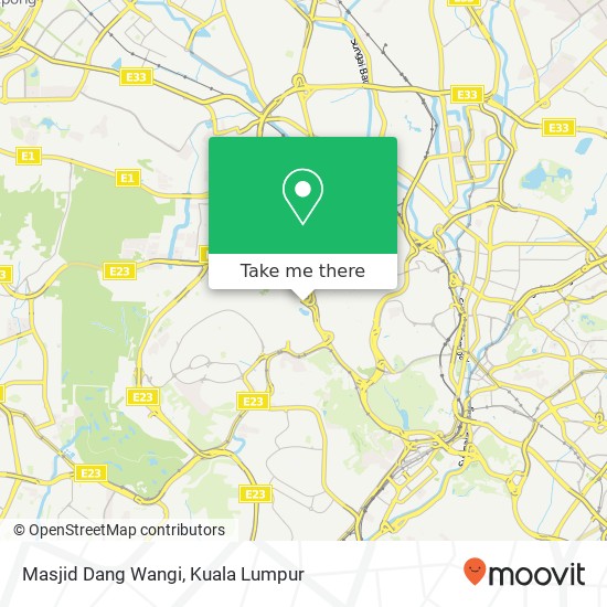 Peta Masjid Dang Wangi