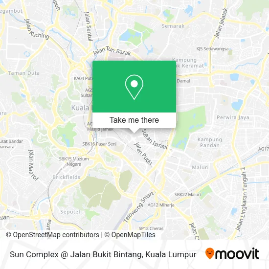 Peta Sun Complex @ Jalan Bukit Bintang