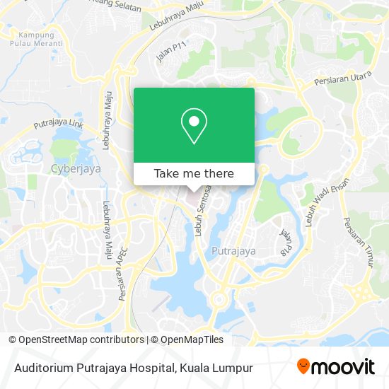 Auditorium Putrajaya Hospital map