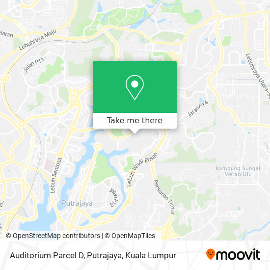 Auditorium Parcel D, Putrajaya map
