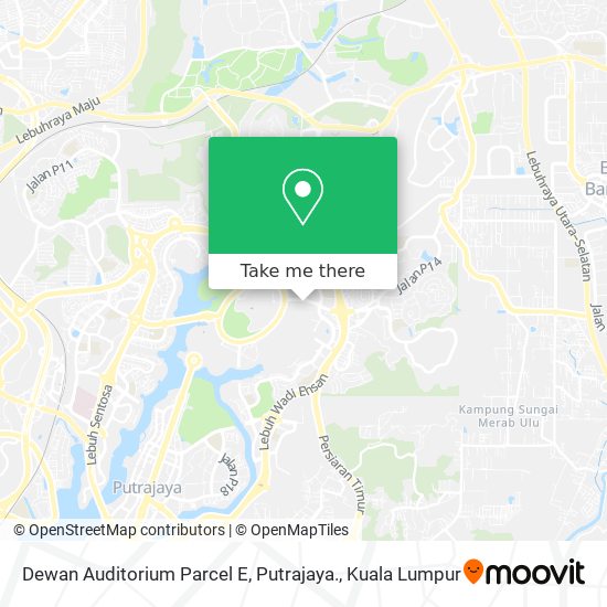 Dewan Auditorium Parcel E, Putrajaya. map