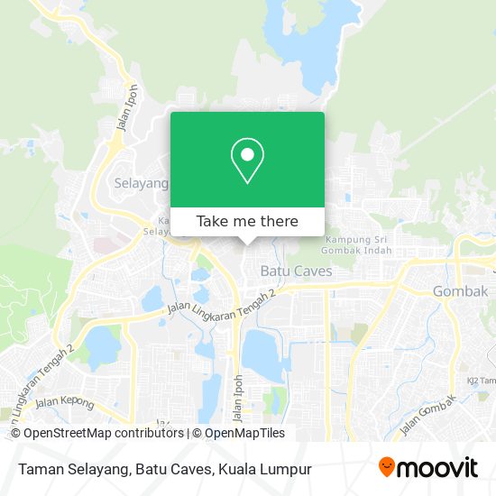 Taman Selayang, Batu Caves map