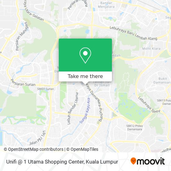 Unifi @ 1 Utama Shopping Center map