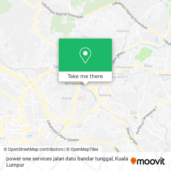 Peta power one services jalan dato bandar tunggal