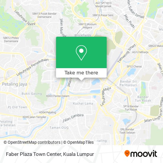 Faber Plaza Town Center map