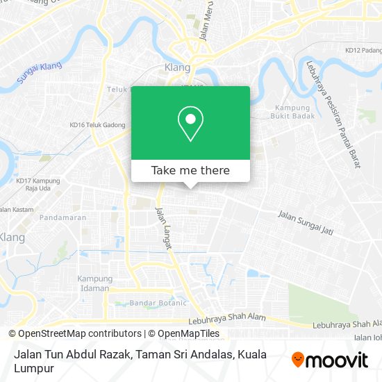 Peta Jalan Tun Abdul Razak, Taman Sri Andalas