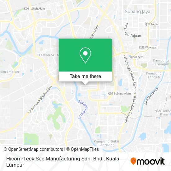 Hicom-Teck See Manufacturing Sdn. Bhd. map