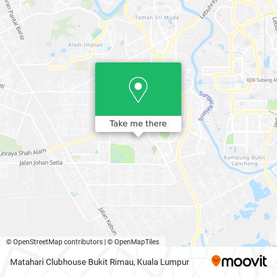 Matahari Clubhouse Bukit Rimau map