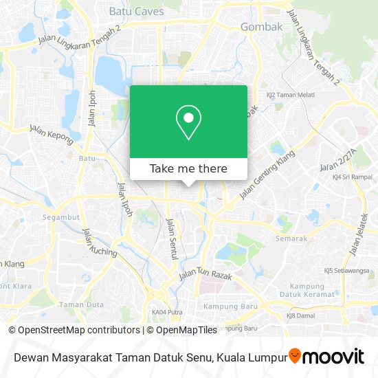 Peta Dewan Masyarakat Taman Datuk Senu