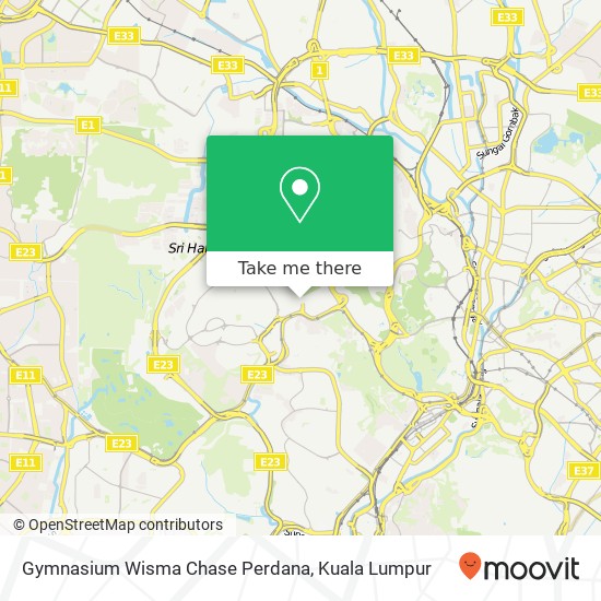 Gymnasium Wisma Chase Perdana map