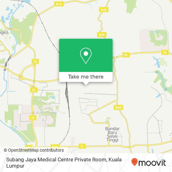 Subang Jaya Medical Centre Private Room map
