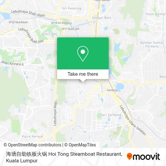 如何坐公交 火车或捷运和轻快铁去seri Kembangan的海塘自助铁板火锅hoi Tong Steamboat Restaurant
