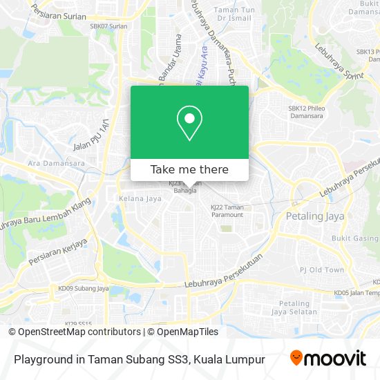Playground in Taman Subang SS3 map