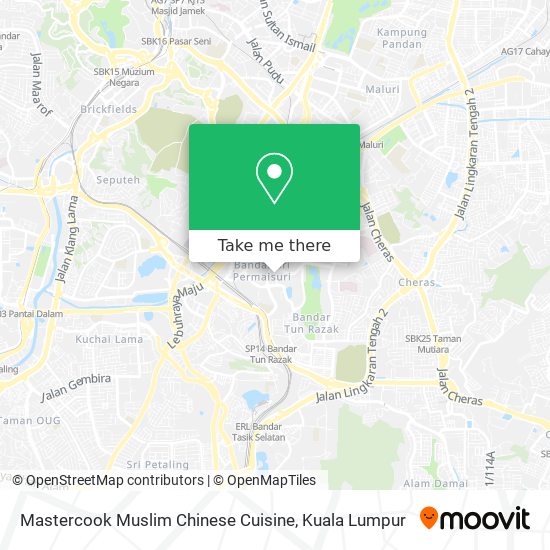 Mastercook Muslim Chinese Cuisine map