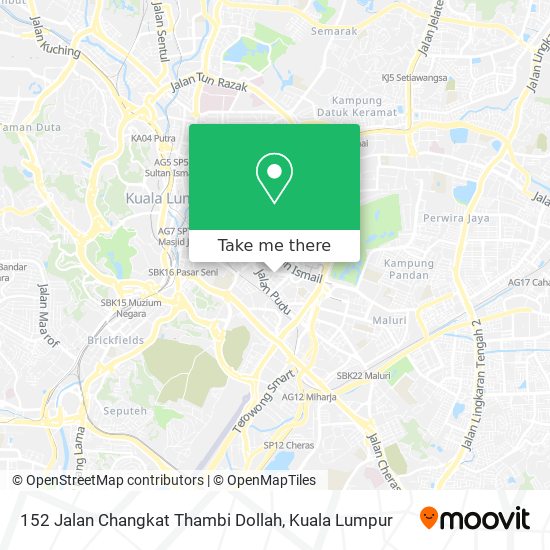 Peta 152 Jalan Changkat Thambi Dollah