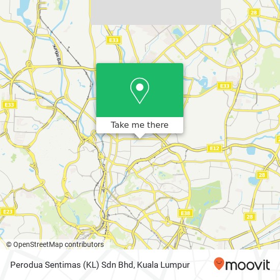 Perodua Sentimas (KL) Sdn Bhd map